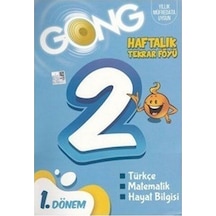 Gong 2. Sınıf 1. Dönem Haftalık Tekrar Föyü -  Gong Yayınları