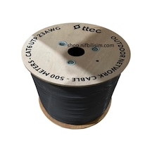 Ttec Kbl-cat6-23cca/out500 500 Metre Dış Mekan Cat6 Kablo Pvc+pe Çift Katmanlı Dış Ortam Cat6 Siyah
