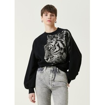 Allsaints Tigress Siyah Baskılı Sweatshirt