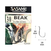 Sasame F-779 No:3/0 Beak Olta İğnesi 5 Adet