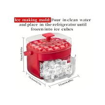 Ganzhoushop Yapım Makinesi Kırmızı-1 Kalıbı, Gıda Buz Küpü Yapma Makinası Bordo Ambition Adet Rp Bordo