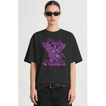 Sevbano Black Sabbath Rock Metal Müzik Grubu Baskılı Unisex Oversize Prem Siyah