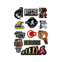Bisiklet Sticker Etiket Seti A4 M-2