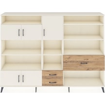 Arges Dolap 13 Raflı 3 Çekmeceli 5 Kapaklı 220x30x163 Aytaşı-ayta Aytaşı-aytaşı/çam