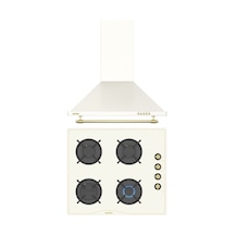 Simfer Retro Bej 2'li Cam Ankastre Set (3326 Ocak + 8716 Davlumbaz)