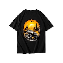 Brz Collectıon Brz Collection Unisex Oversize Jeep T-shirt Siyah