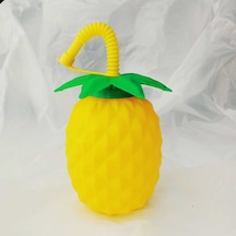 Ananas Pipetli Suluk Sarı - Yeşil