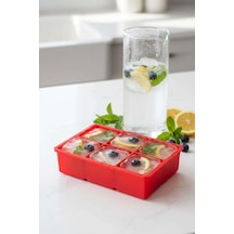 6 Hazneli Silikon Buz Kalıbı & Çok Amaçlı Buzluk Ve Dondurucu Organizeri 11x16 Cm Belirtilmemiş