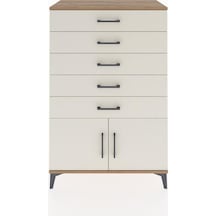 Hyperion Dolap 5 Çekmeceli 2 Kapaklı 88x44x134 Çam-aytaşı Çam