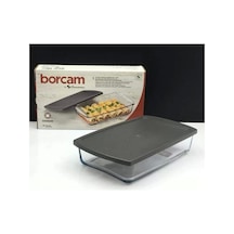 Paşabahçe 59864 Borcam Gri Kapaklı Fırın Kabı 26x15cm