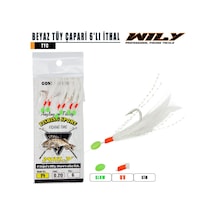 Wily İthal 6'lı Beyaz Tüy Çapari No:12