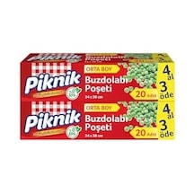 Piknik Buzdolabı Poşeti 4al3öde Orta 20'li