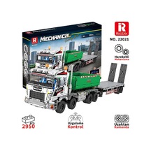 Reobrix Rc Large Truck With Flat Trailer 22021 Brick Yapım Seti