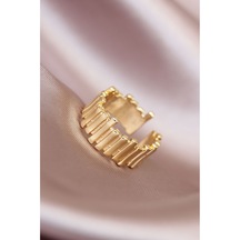 Ezoconcept Gold Renk Metal Ayarlamalı Kadın Yüzük Çok Renkli