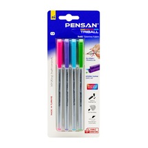 Pensan Triball Tükenmez Kalem Renkli 4'lü 4 Adet