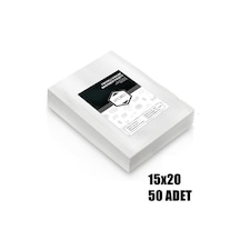 Vı'orıo 15x20 Tırtıklı Vakum Makinesi Poşeti 50 Adet