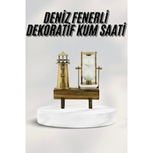 Hediyelik Kum Saati Retro Dekoratif Deniz Feneri Kum Saati