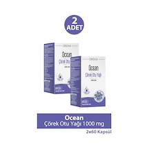 Ocean Çörek Otu Yağı 1000 Mg 60 Kapsül 2 Adet