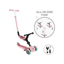 Globber Go Up Active Işıklı Scooter - Koyu Pastel Pembe