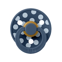 Bibs Studio Polka Big Kauçuk Emzik - Steel Babyblue 0-6 Ay