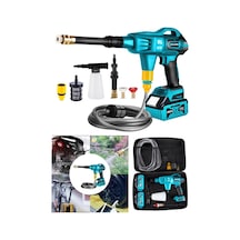 Dragro Alman DRG-999XS Mavi X-series 999 VF 20 Ah 100 Bar Kömürsüz Motor Şarjlı Oto Yıkama Makinesi Çift Akülü
