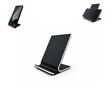Özel Üretim Telefon Standı Telefon Tutucu Masaüstü Vb. İçin Özel Tasarım Ebat: 10,3 Cm X 6,9 Cm X 7 Cm Siyah - Beyaz