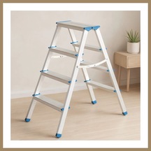 Bezos Alüminyum Çift Basamaklı Merdiven 92 Cm 4+4 22 Standart