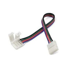 3 Adet 10cm Rgb Şerit Led Ekleme Aparatı Kablolu 4pin Birleştirme