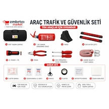 Trafik Ve Lüx İlk Yardım Setli Tüvtürk Onaylı Yeni Mevzuata Uygun Siyah