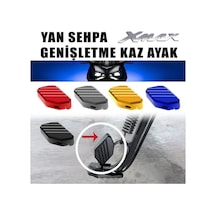 Nmax Xmax 2018-2024 Yan Sehpa Açma, Ayak Genişletme Cnc Kaz Ayak Kırmızı Mavi
