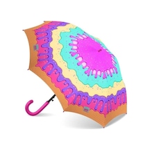 Coral High Kids Pembe Rengarenk Dondurma Desenli Çocuk Şemsiyesi 12661 Çok Renkli