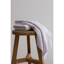 Ivory Lila Bordürlü Mikro Fiber %100 Pamuk 2li Banyo Havlusu Seti Lila Ivory Lila Bordürlü Mikro Fiber %100 Pamuk 2li Banyo Havlusu Seti Lila