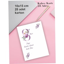 Kadınlar Günü Kahve Kartı 28 Adet - 8 Mart Kadınlar Günü Için