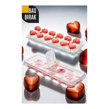 Zenvac Buz Kalıbı - Bas-bırak Kapaklı Silikon Buz Kalıbı 720630 Zenvac29 Renkli