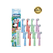 Panda Kids - Çocuklara Özel Oral-b Uyumlu 12 Adet Yedek Başlık Nazik Temizlik Ve Diş Eti Koruması