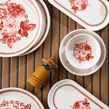 Perotti Danish Rose 14 Parça Seramik 6 Kişilik Kahvaltı Takımı Çok Renkli