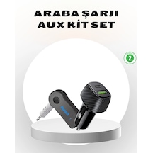 Znv Zenvia Mey İthalat Bluetooth Aux Çevirici Ve Pd Destekli Araç Şarj Cihazı 2 Li Set Znv2025 Cmn