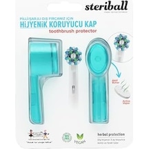 Sterıball Şarjlı Ve Pilli Diş Fırçaları İçin Hijyenik Diş Fırçası Koruma Kabı-2'li Turkuaz X 2