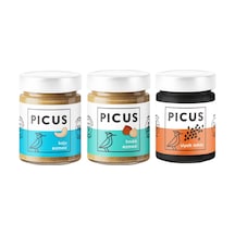 Picus Kaju Ezmesi 195 G + Fındık Ezmesi 195 G + Siyah Tahin 210 G