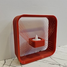 Masa Lambası 3 D Baskı - Kırmızı-
