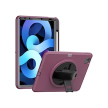 Newface - 230 - iPad Uyumlu 2022 10.9 10.nesil Kılıf Hand Strap Tablet Kılıfı - Novapazr - - Mürdüm