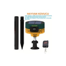 Hayvan Kovucu Güneş Enerjili-uzaktan Kumandalı-360 Algılama 129db Yüksek Siren-hareket Algılama