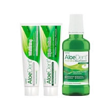 Aloe Dent Whitening Diş Macunu 100 ML + Triple Action Diş Macunu 100 ML + Ağız Bakım Suyu 250 ML
