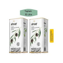 Ahsaf Soğuk Sıkım Natürel Sızma Zeytinyağı 2 x 5 L