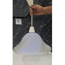 Renkli Cam Avize Çap : 39cm