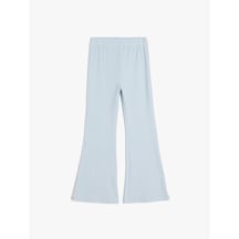 Koton Beli Lastikli Basic İspanyol Paça Pantolon Mavi 5skg40044ak Mavi