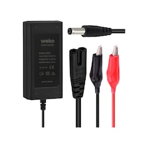 Weko 12.6 Volt - 3 Amper 5.5 2.5 + Krokodil Uçlu Ledli Yerli Üretim Masaüstü Şarj Adaptörü Out:12v3a