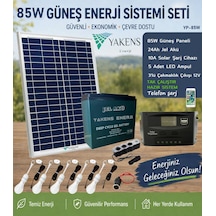 85w Hazır Solar Paketi Güneş Paneli Enerji Sistem 24ah Jel Akü + 10a Şarj Kontrol Cihazı + 5 Led Ampul + 3'lü Çakmaklık 85w Hazır Solar Paketi Güneş Paneli Enerji Sistem 24ah Jel Akü + 10a Şarj Kontrol Cihazı + 5 Led Ampul + 3'lü Çakmaklık