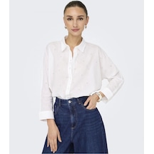 Only 15344769 Kadin Gomlek - Beyaz Beyaz