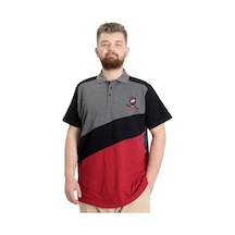 Mode Xl Büyük Beden Erkek T-Shirt Polo Club 23326 Antramelanj 001